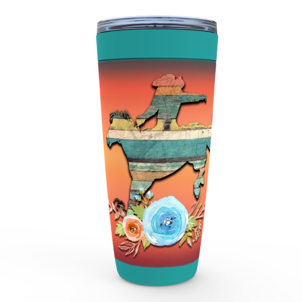 BRONC RIDER COUNTRY STAINLESS STEEL TRAVEL MUG